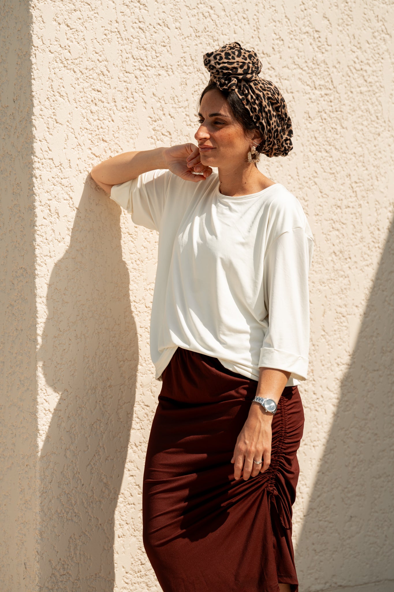 T-shirt revers Blanc