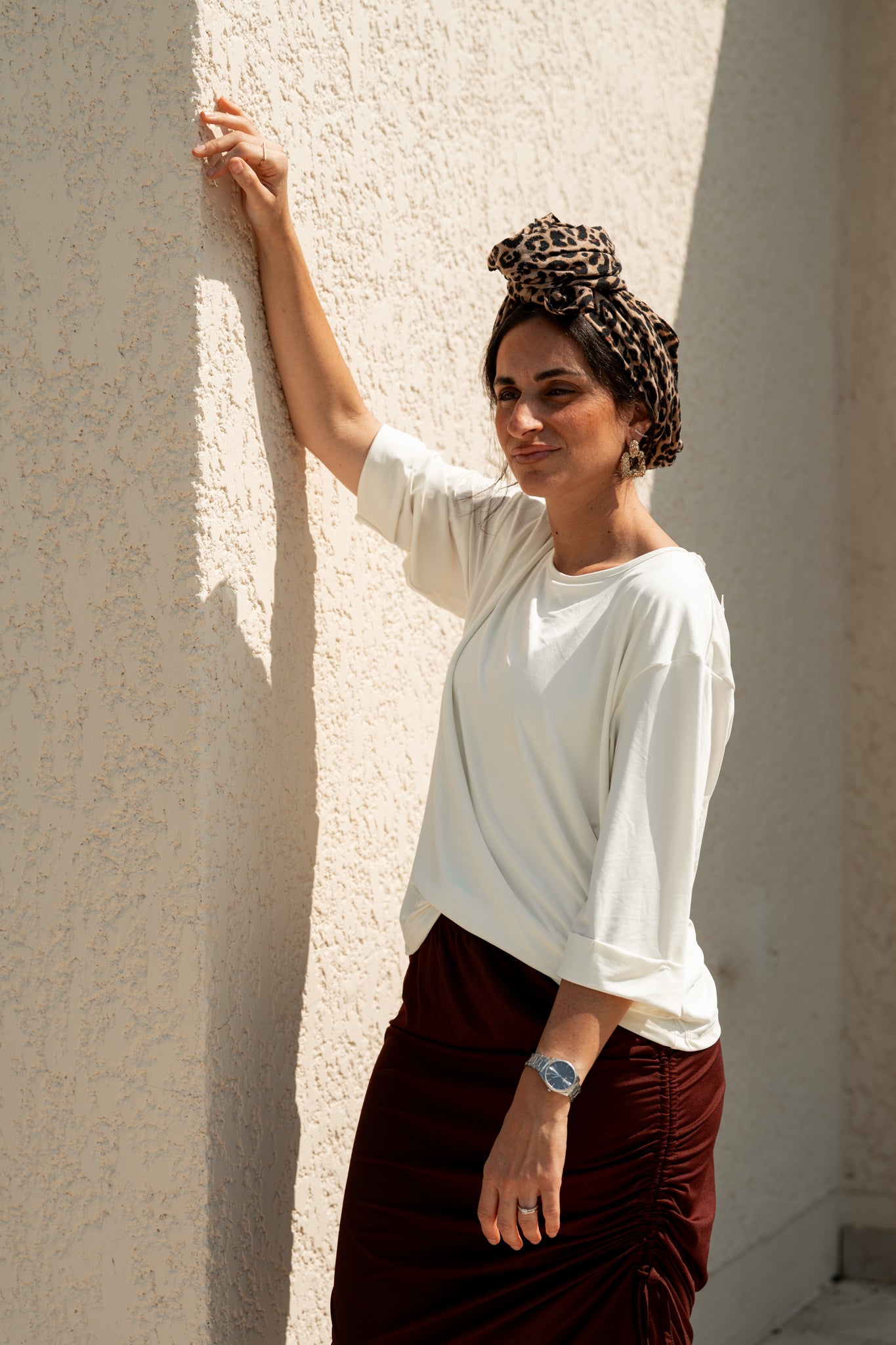 T-shirt revers Blanc