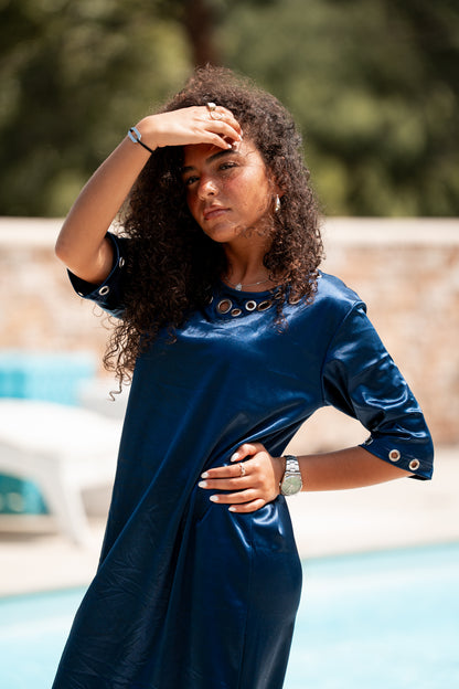 Robe œillets blue