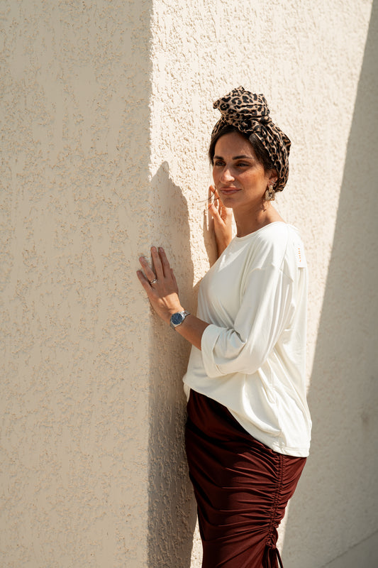T-shirt revers Blanc